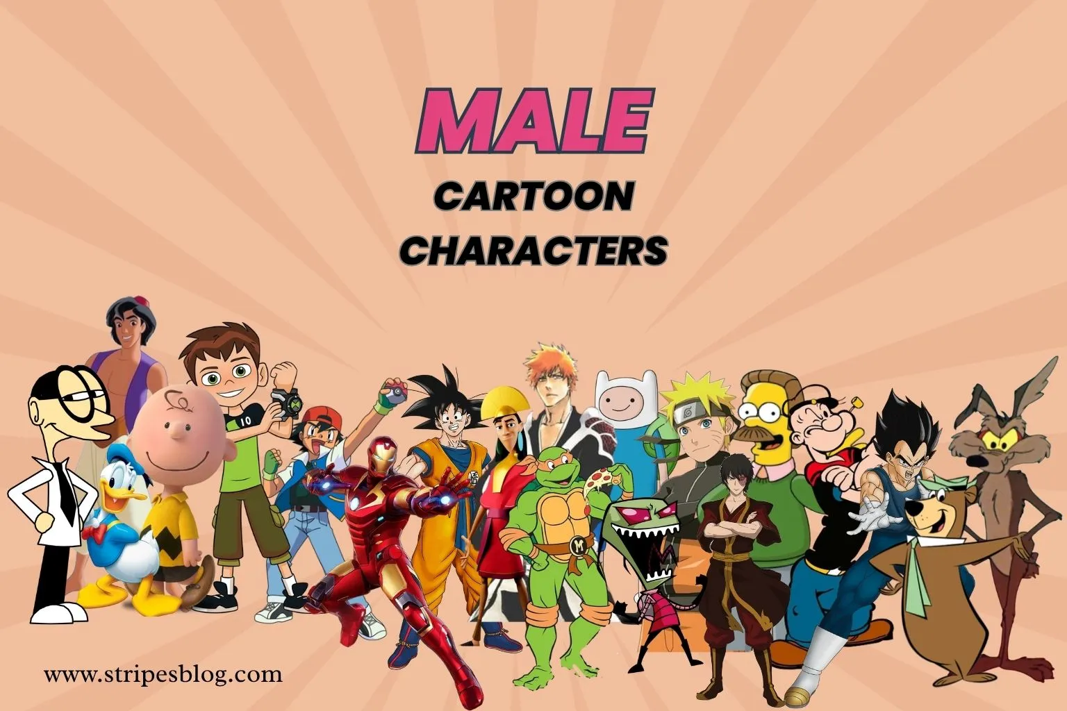 male cartoon characters