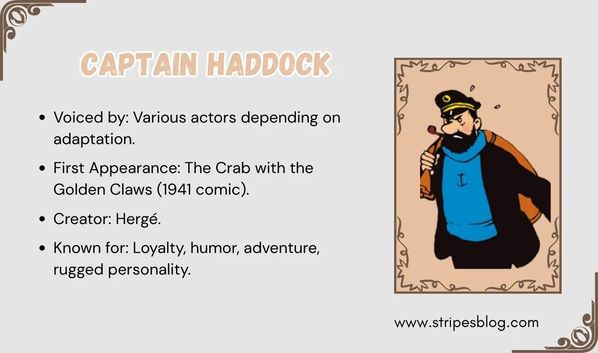 captain haddock facts