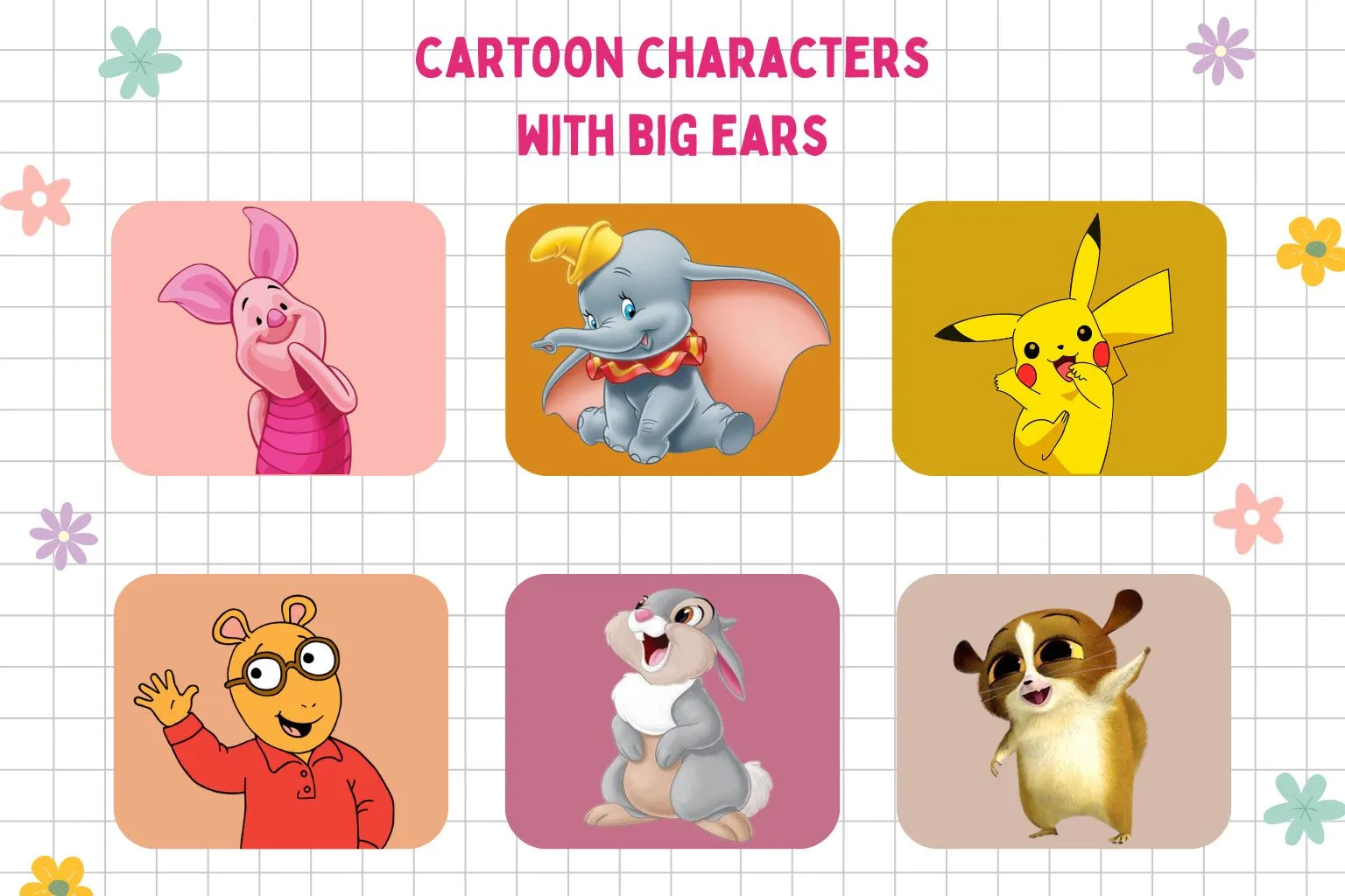 cartoon characters with big ears