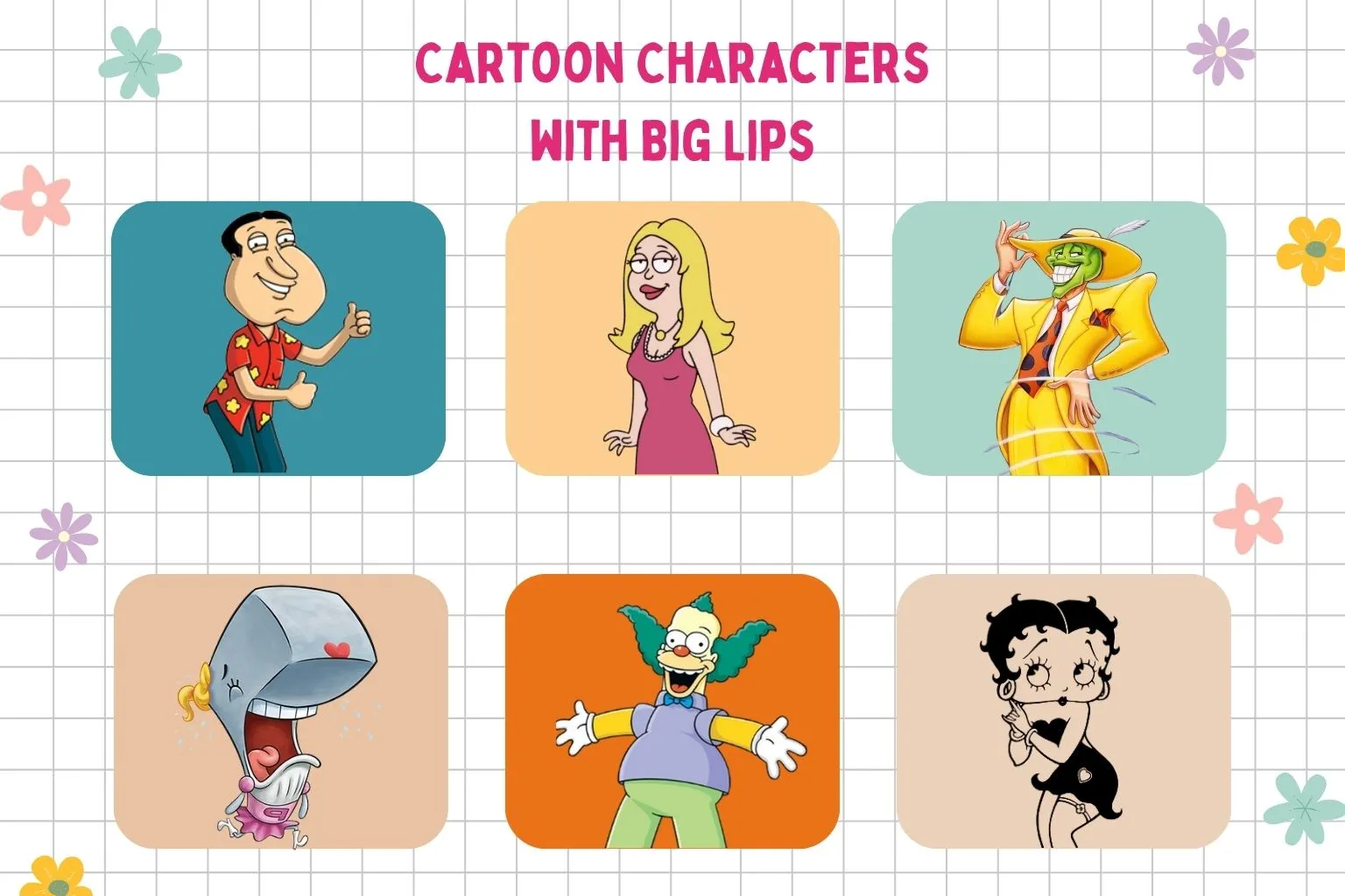 50+ Big Lips Cartoon Characters & Their Fun Facts