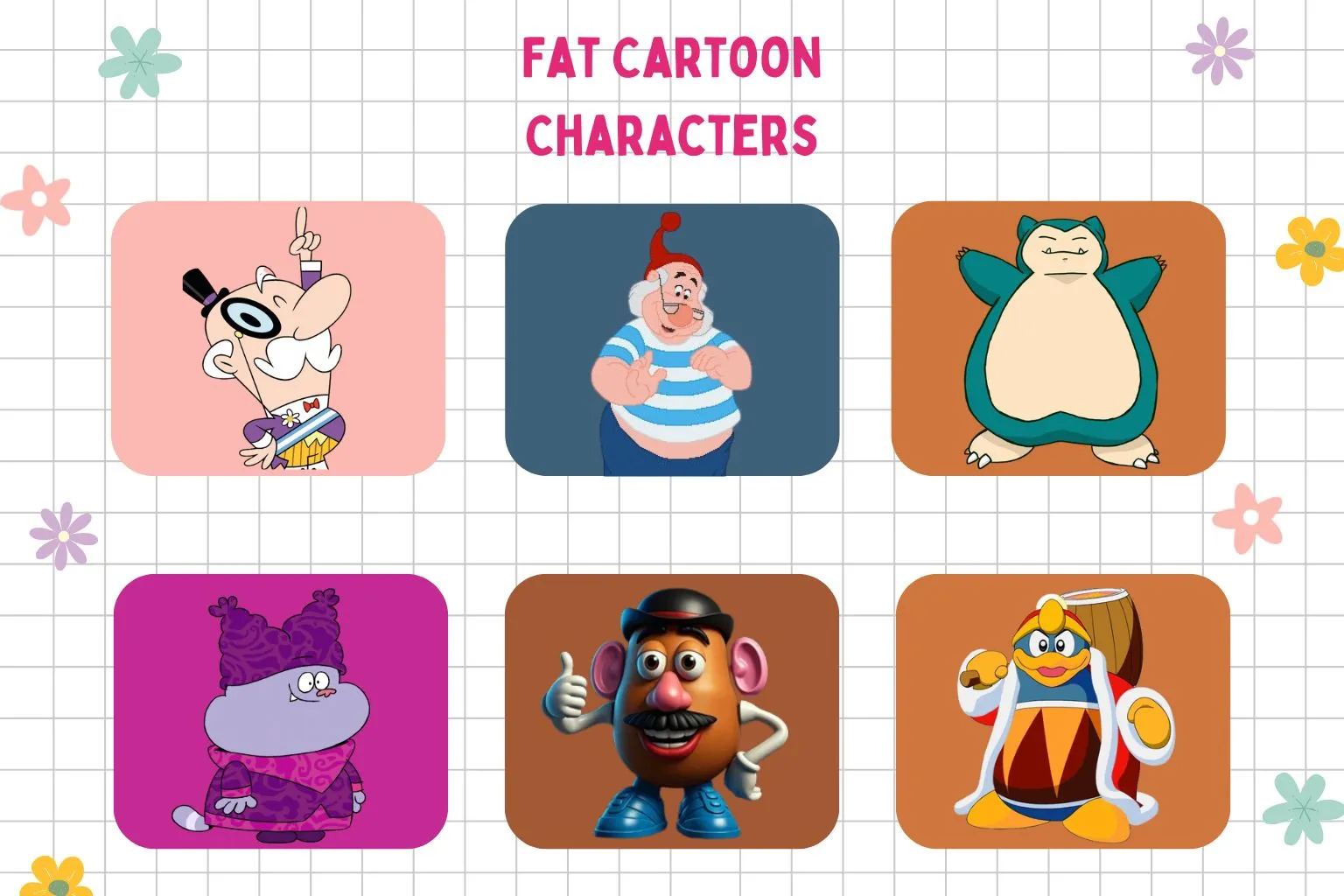 fat cartoon characters