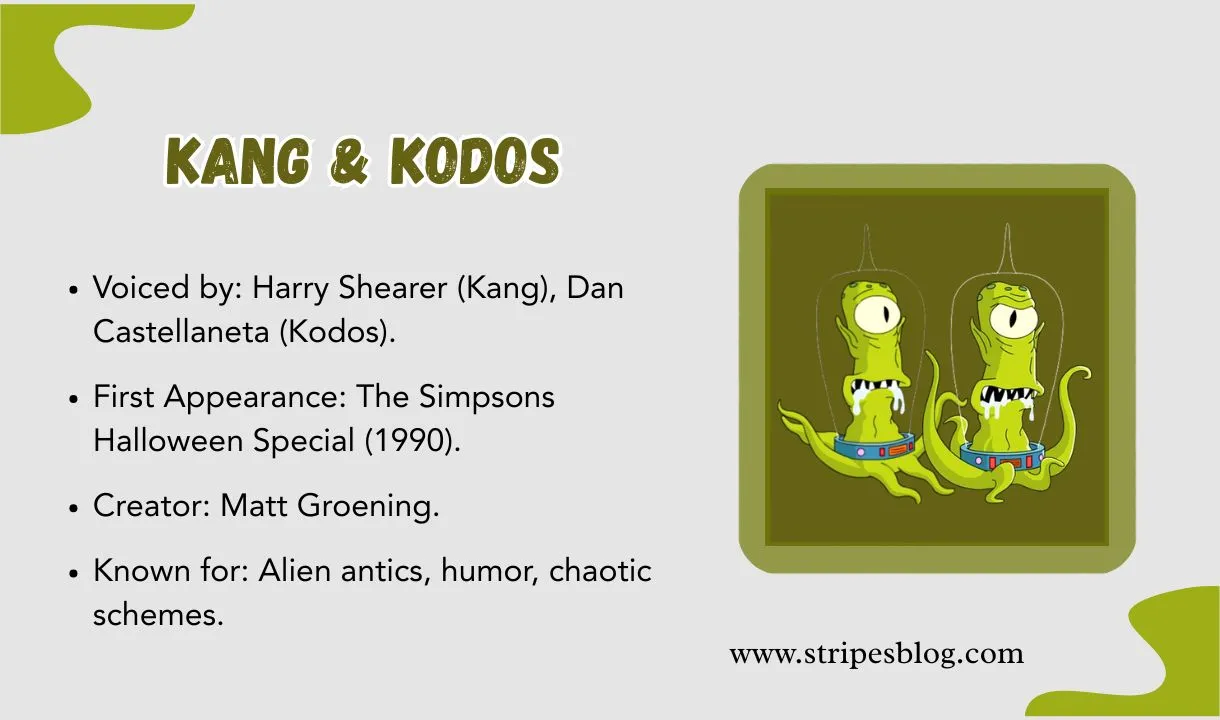 kang & kodos facts