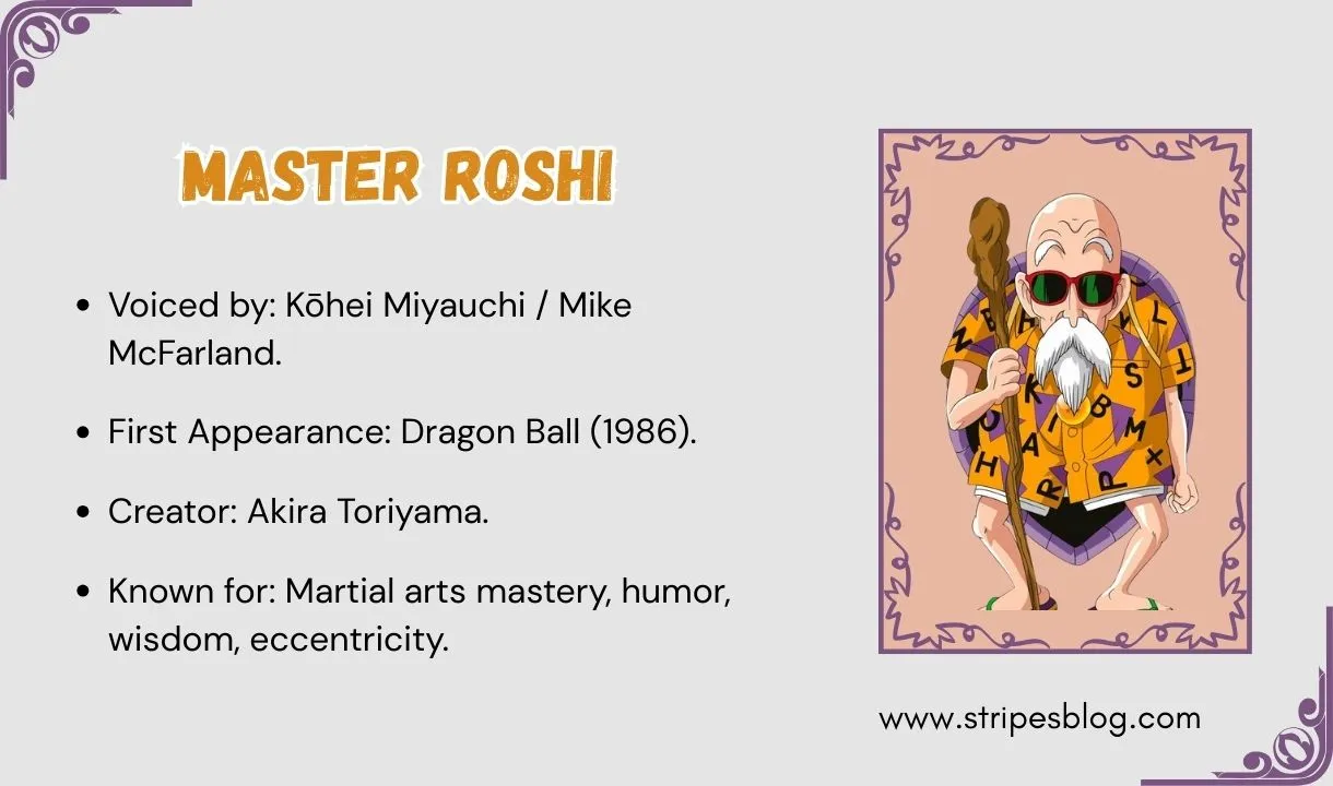 master roshi facts