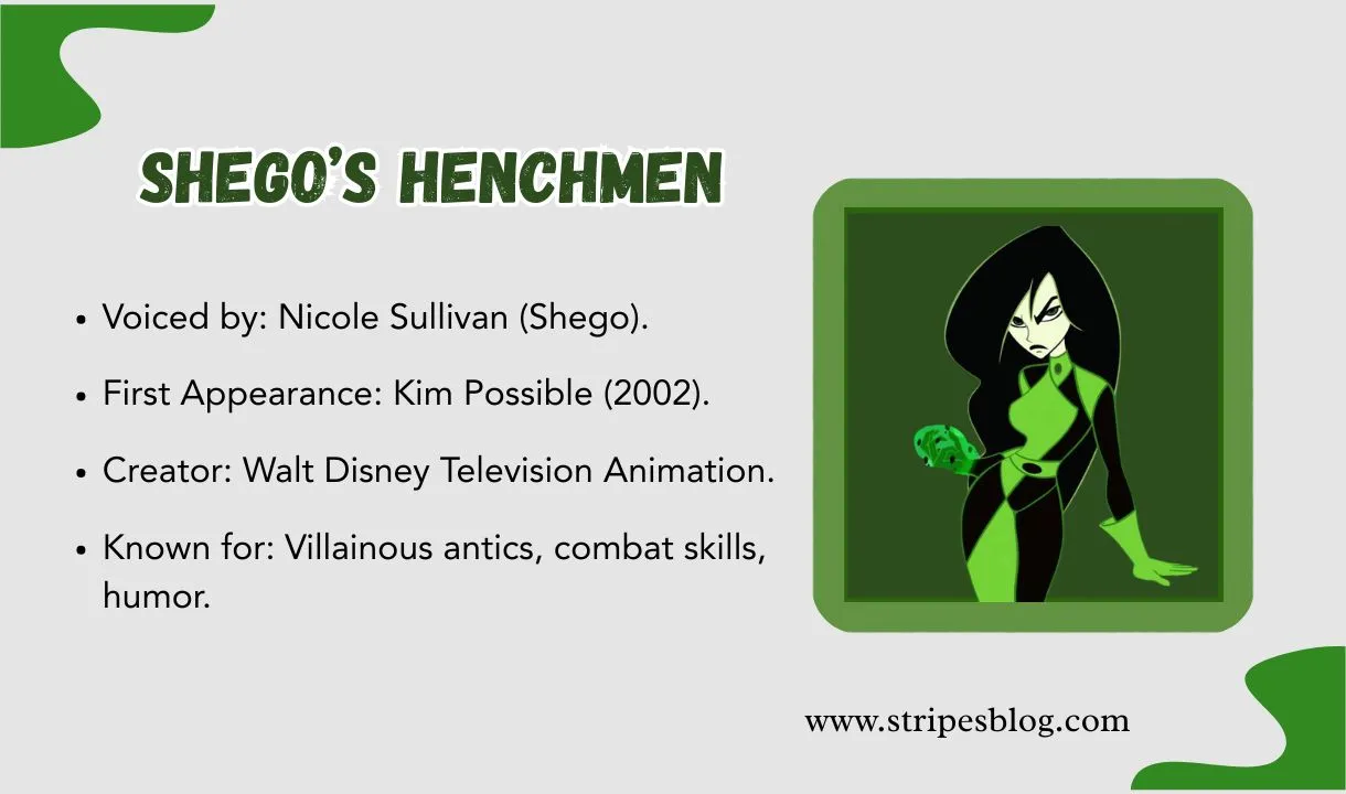 shego’s henchmen facts