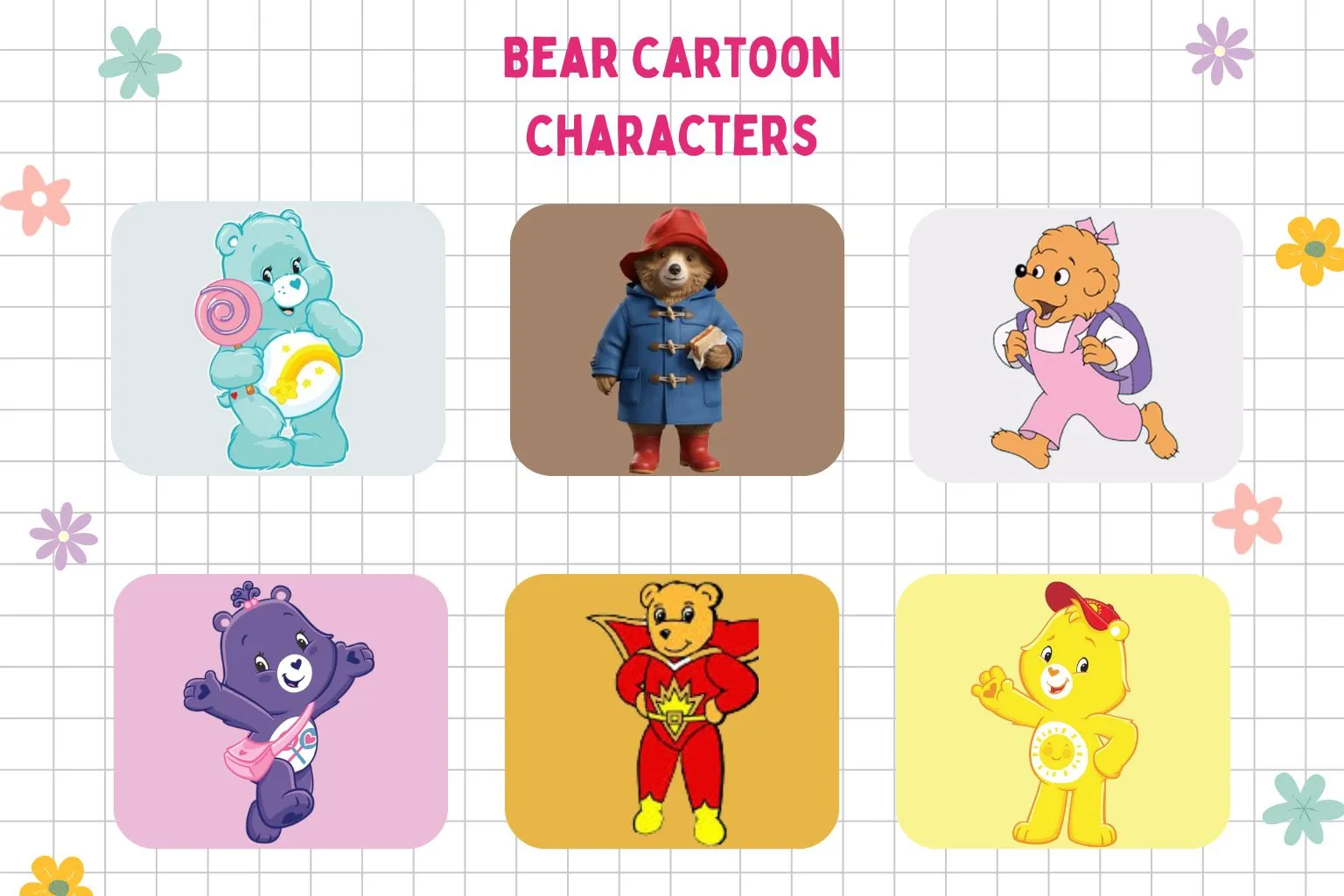 25+ Iconic Cartoon Bear Characters & Their Fun Facts