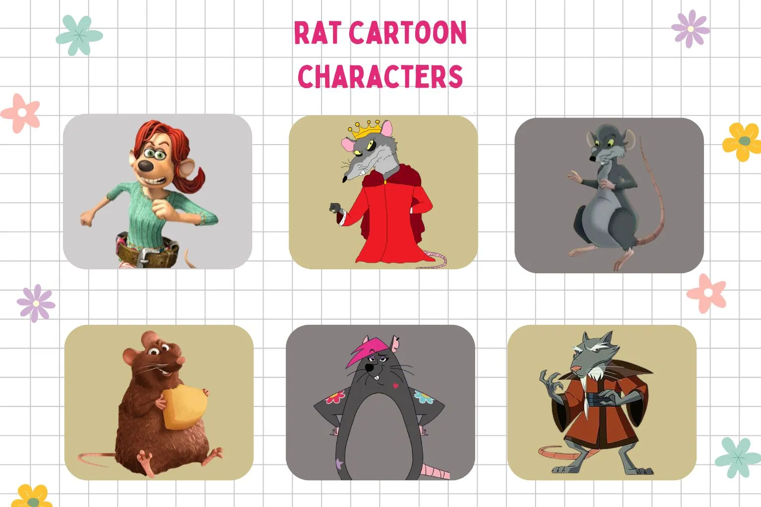 20+ Famous Rat Cartoon Characters & Their Fun Facts
