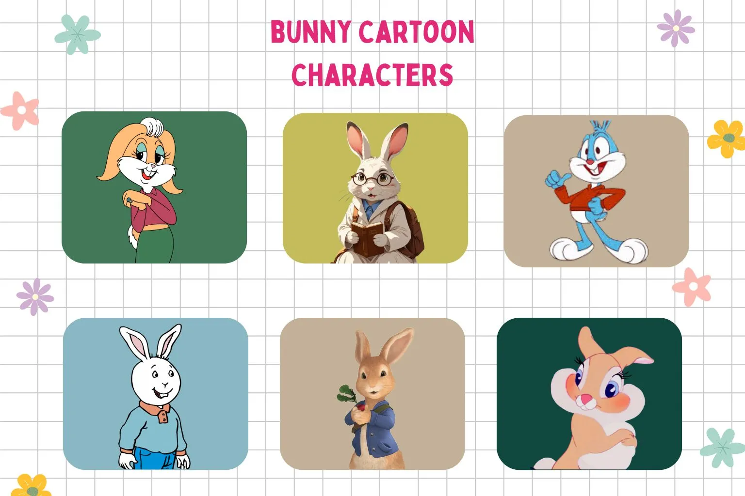 rabbit cartoon characters