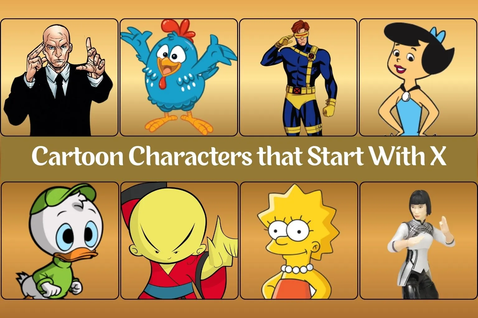 Cartoon Characters That Start With X [Updated List]