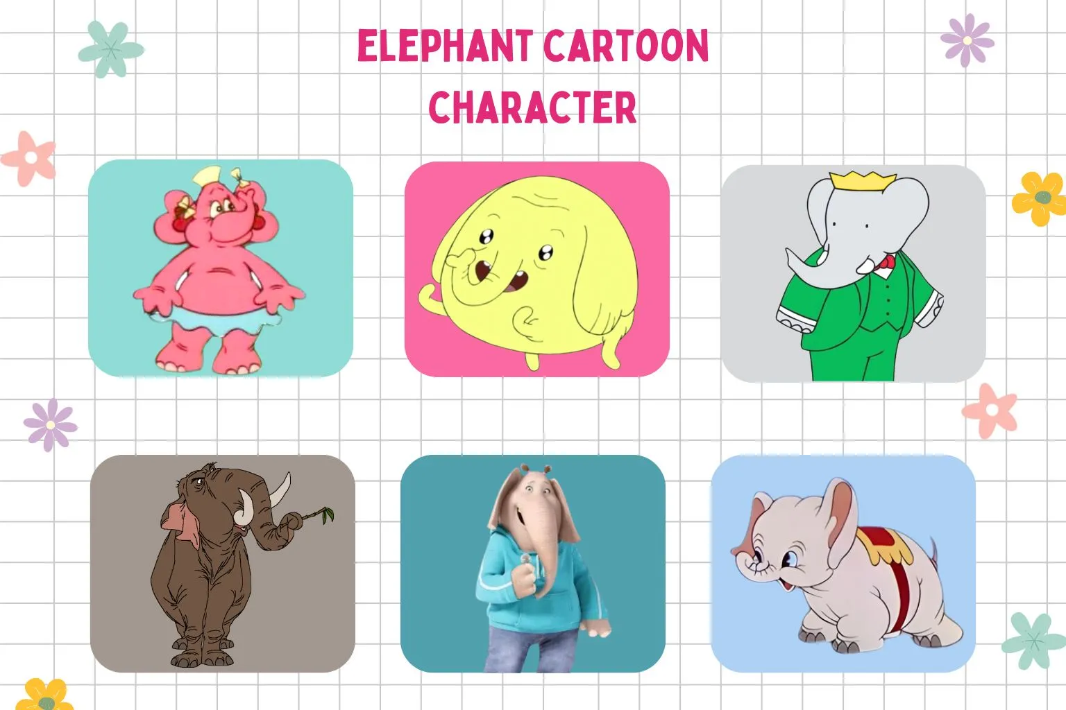 25+ Famous Elephant Cartoon Characters Favourites Loved by Kids