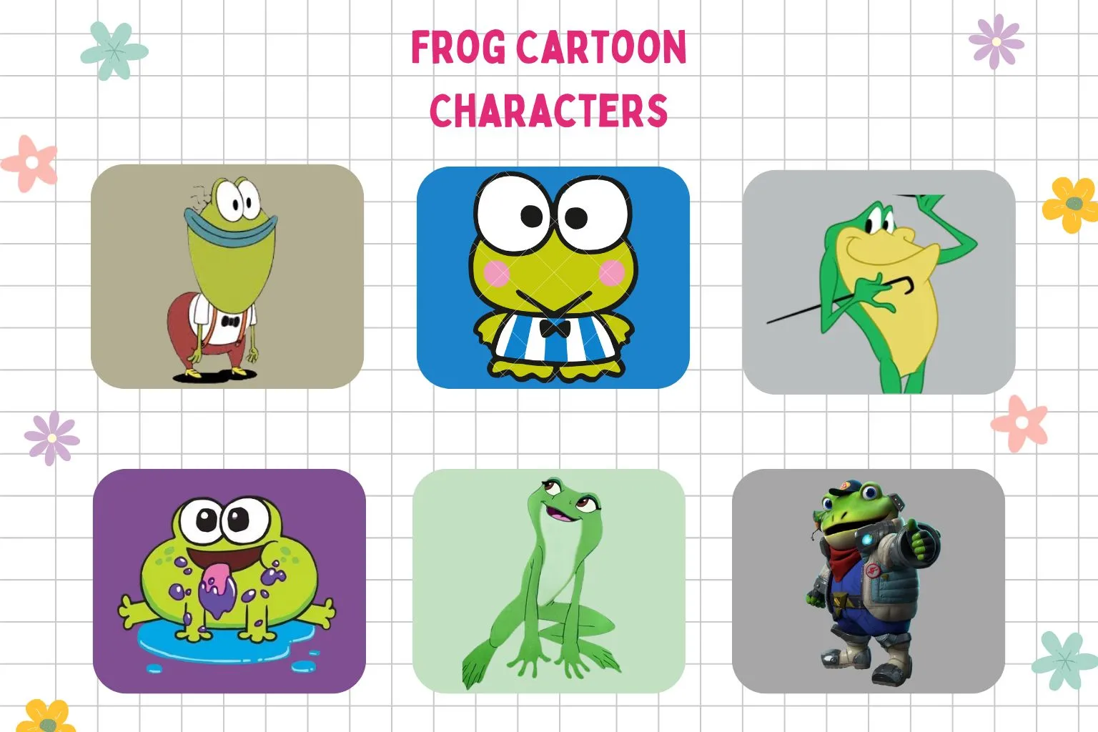 famous frog cartoon characters