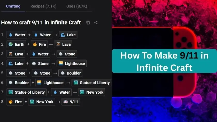 how to make 9/11 in infinite craft