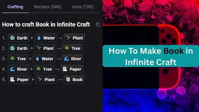 how to make a book in infinite craft