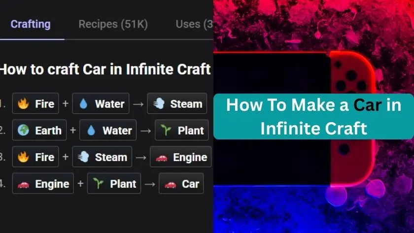 how to make a car in infinite craft