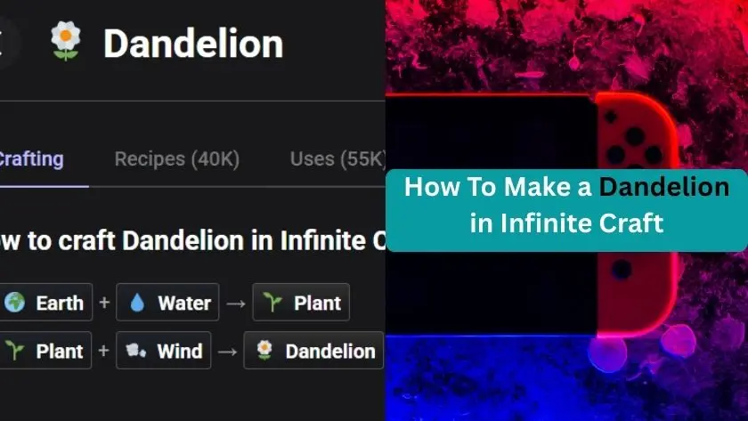 how to make a dandelion in infinite craft