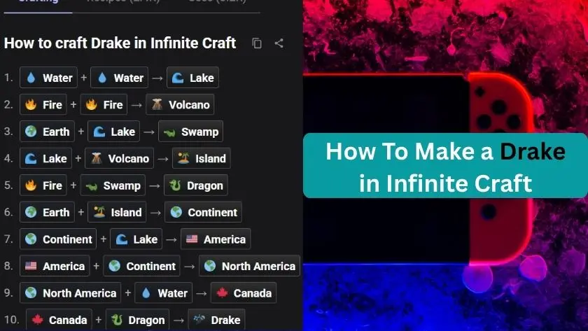 how to make a drake in infinite craft