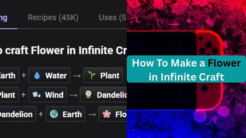 how to make a flower in infinite craft