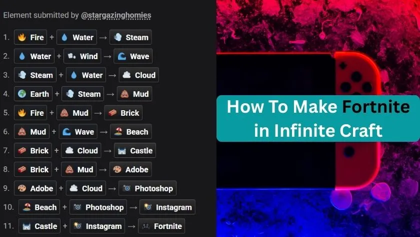 how to make a fortnite in infinite craft