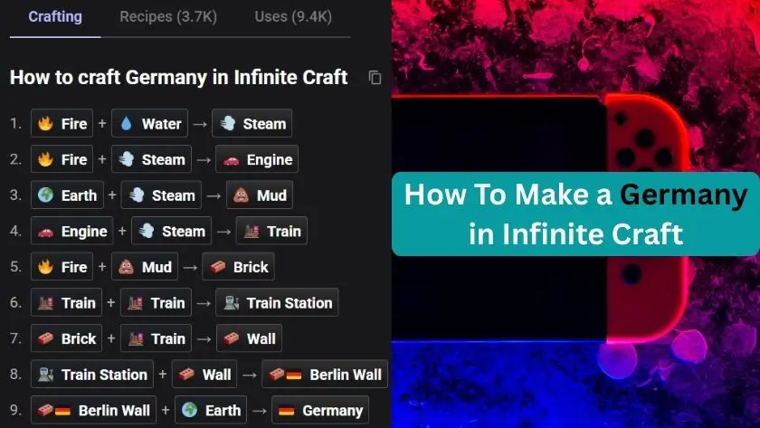 How to Make Germany in Infinite Craft – Start to End Guide