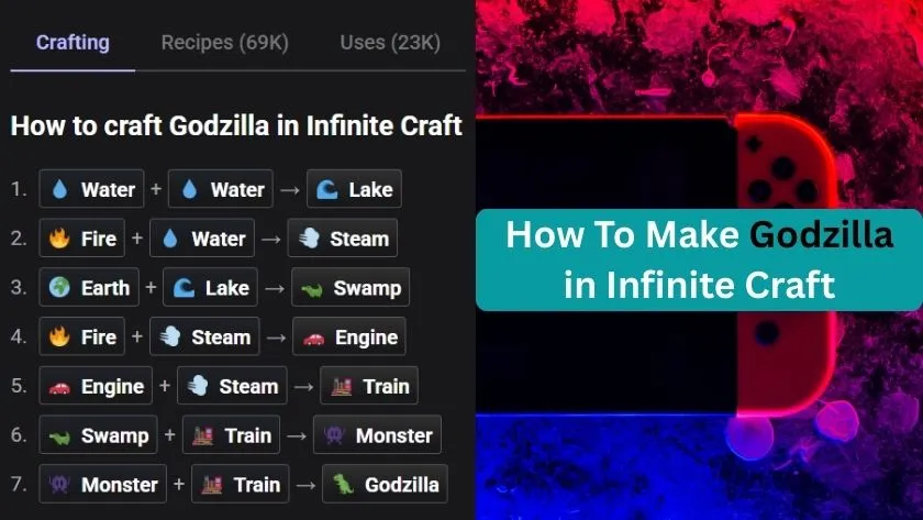 how to make a godzilla in infinite craft