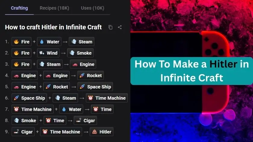 how to make a hitler in infinite craft