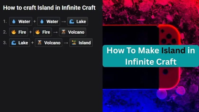 how to make a island in infinite craft