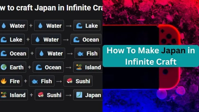 how to make a japan in infinite craft