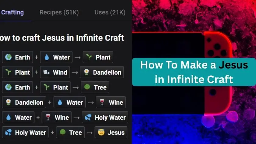 how to make a jesus in infinite craft