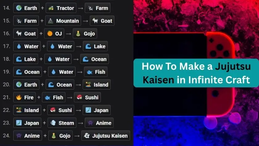 How to Make Jujutsu Kaisen (JJK) in Infinite Craft