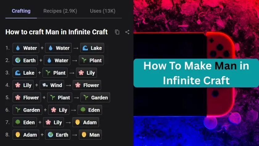 how to make a man in infinite craft