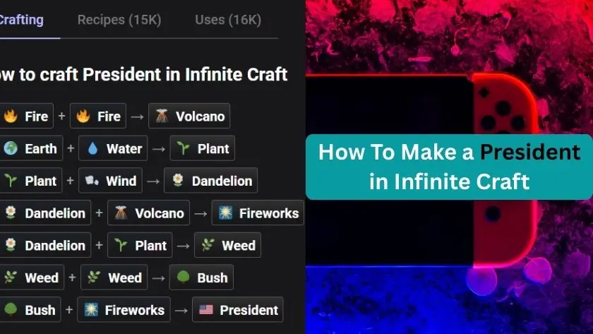 How to Make President in Infinite Craft – Start to End Guide