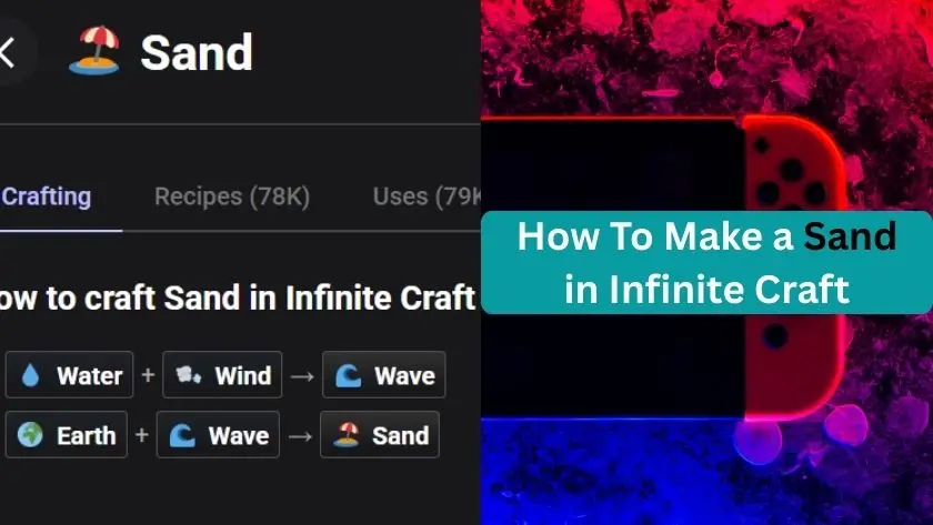 how to make a sand in infinite craft
