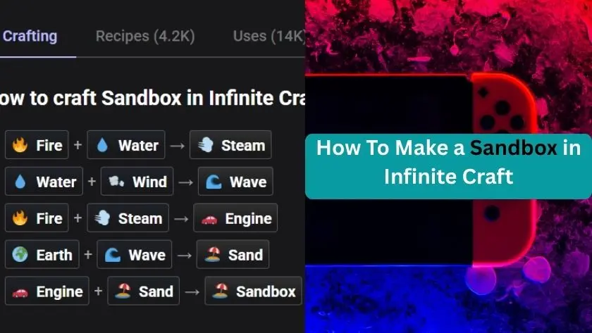 how to make a sandbox in infinite craft