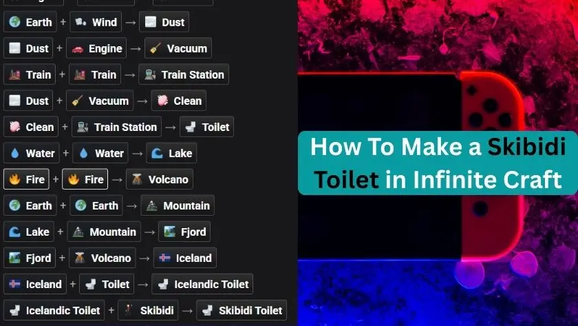 how to make a skibidi toilet in infinite craft