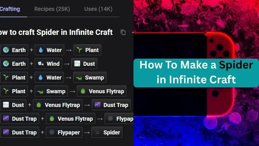 How to Make Spider in Infinite Craft – Start to End Guide
