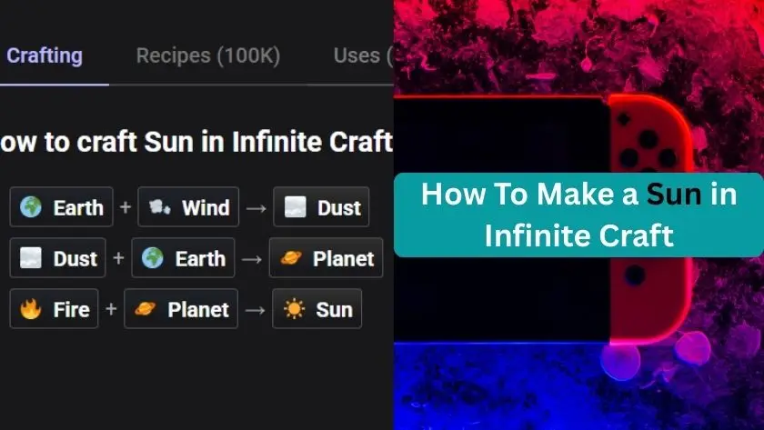 how to make a sun in infinite craft