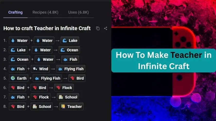 How to Make Teacher in Infinite Craft – Start to End Guide
