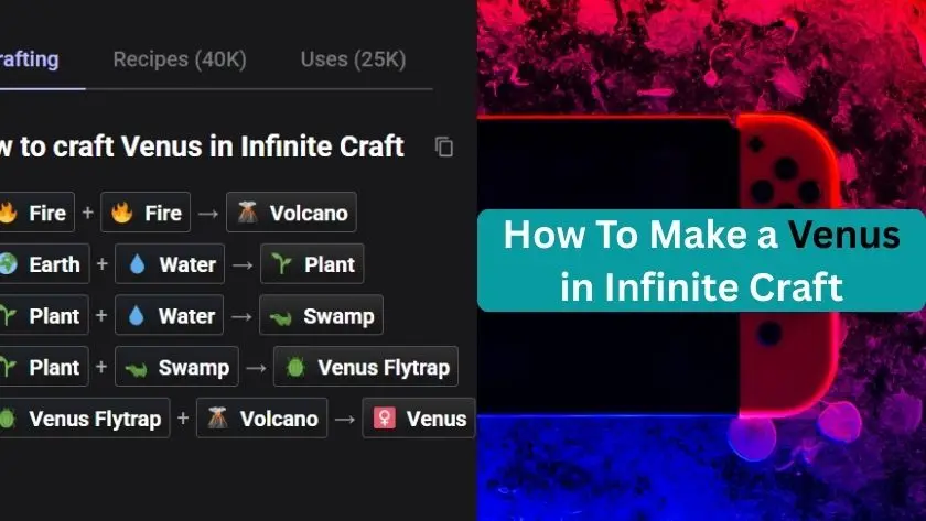 how to make a venus in infinite craft