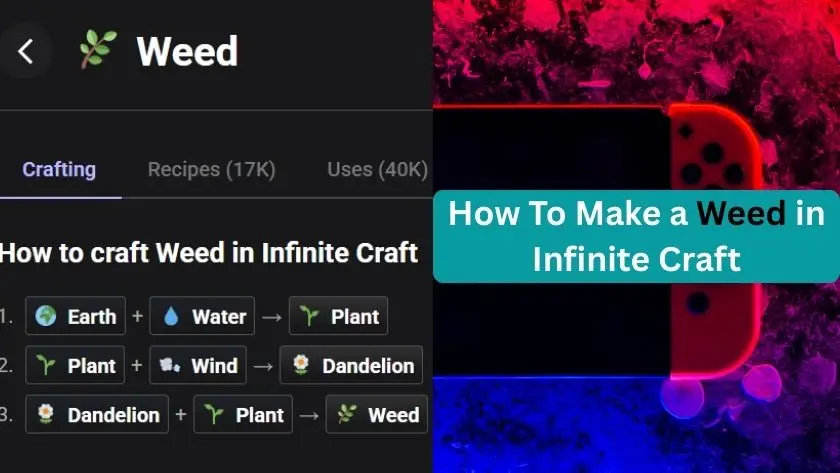 how to make a weed in infinite craft