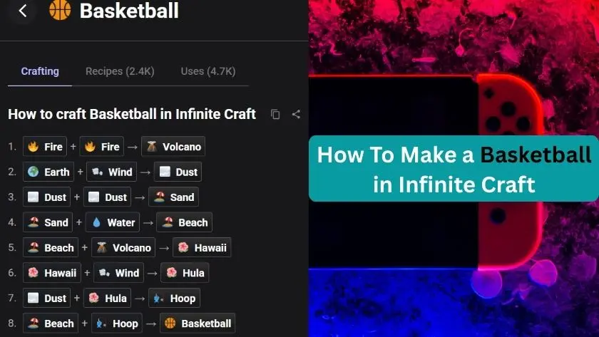 how to make basketball in infinite craft