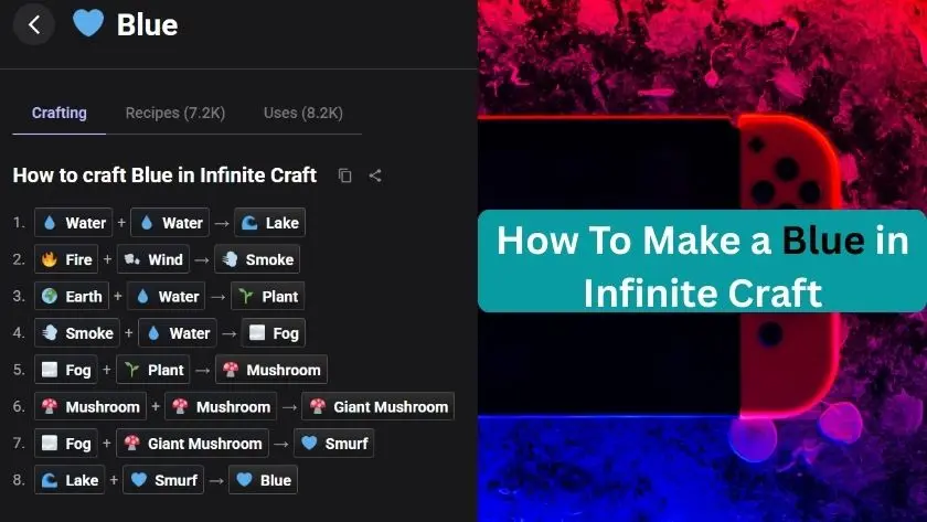 how to make blue in infinite craft