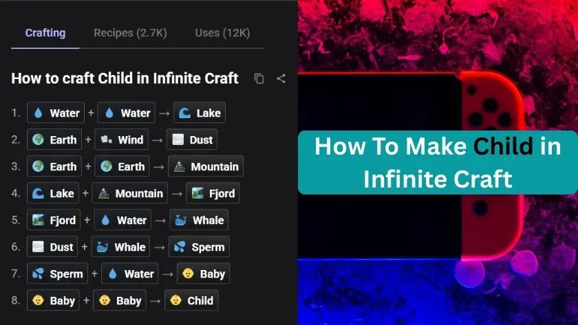 how to make child in infinite craft