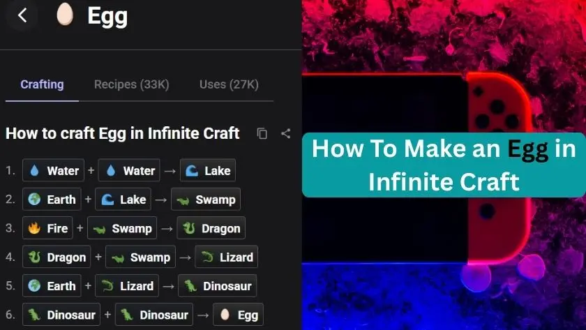 how to make egg in infinite craft