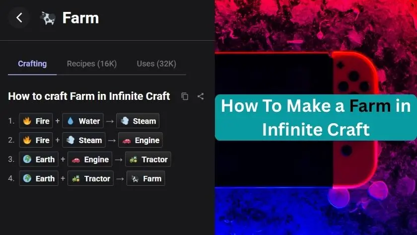 how to make farm in infinite craft