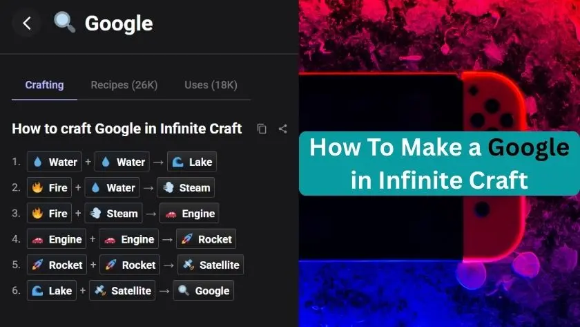 how to make google in infinite craft