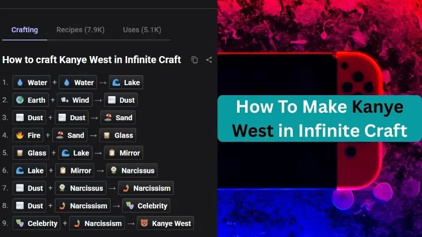 how to make kanye west in infinite craft