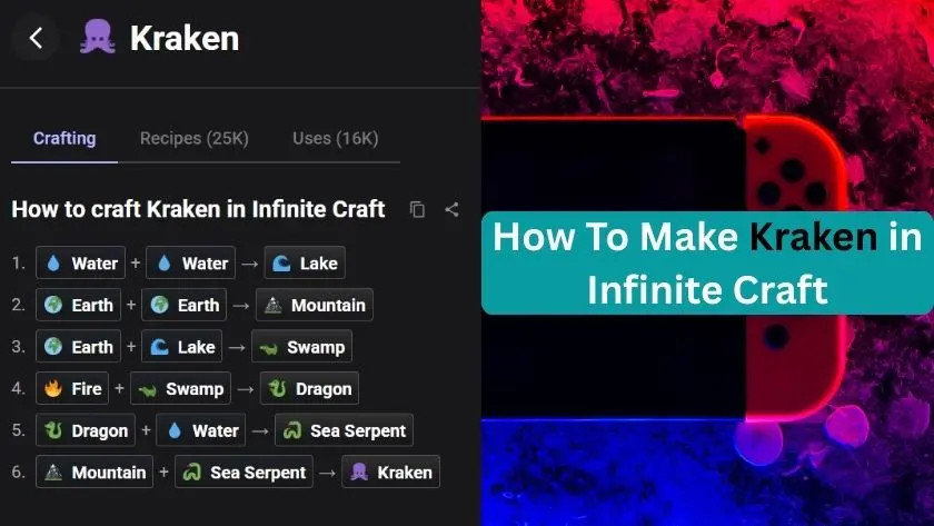 how to make kraken in infinite craft