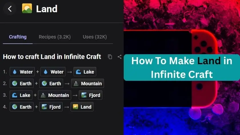 how to make land in infinite craft