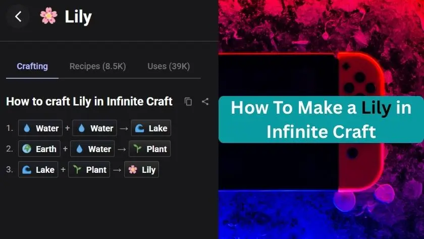 how to make lily in infinite craft