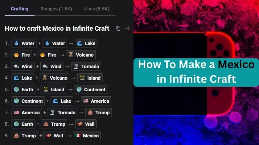 how to make mexico in infinite craft