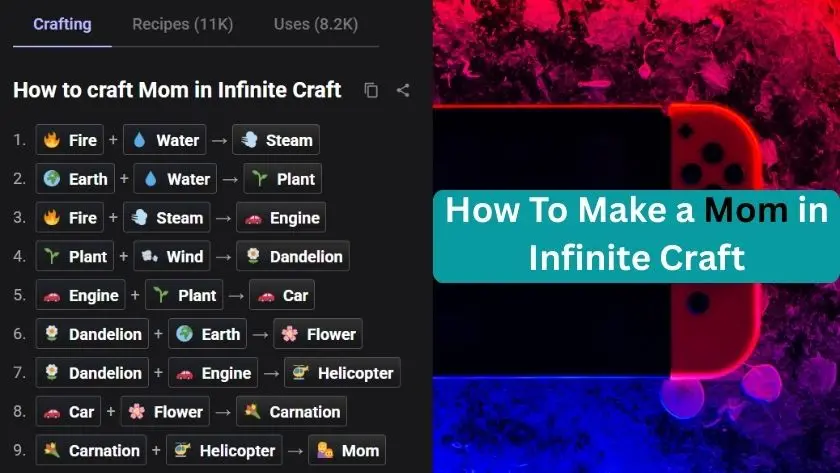 how to make mom in infinite craft